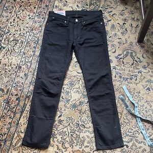 Acne Women’s Slim Straight Jeans in Black, 30” waist